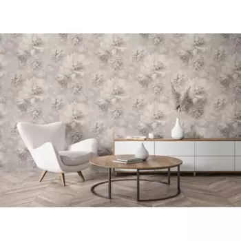 Обои флизелиновые Ateliero Bella бежевые 1.06 м At588695