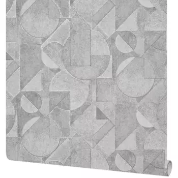 Обои флизелиновые Ateliero Cubus серые 1.06 м AT88194-06