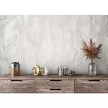 Обои флизелиновые Ateliero Enisei белые 1.06 м At588780