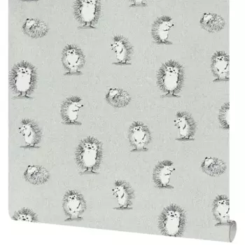 Обои флизелиновые Ateliero Ежики зеленые 1.06 м AT88192-05