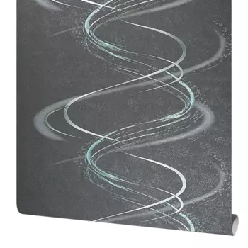 Обои флизелиновые Ateliero Tornado черные 1.06 м At589239