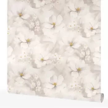 Обои флизелиновые Belvinil Апрель серые 1.06 м 1053-21