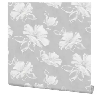 Обои флизелиновые Elisium Лантана серые 1.06 м Е401603