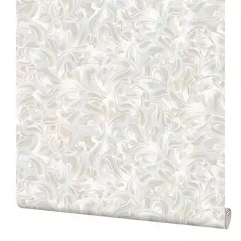 Обои флизелиновые Elysium Эбру белые 1.06 м Е78201