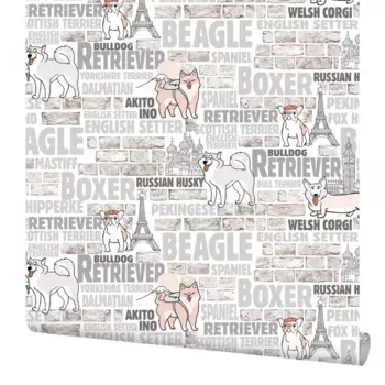 Обои флизелиновые Elysium Лаки серые 1.06 м Е801904