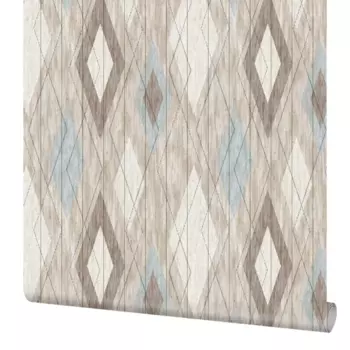 Обои флизелиновые Elysium Ромбы бежевые 1.06 м Е704403