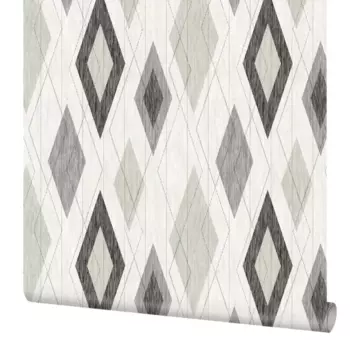Обои флизелиновые Elysium Ромбы серые 1.06 м Е704404