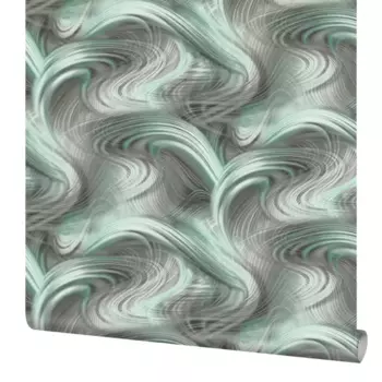 Обои флизелиновые Elysium Вега зеленые 1.06 м Е702404