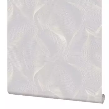 Обои флизелиновые Elysium Вейв белые 1.06 м Е202100