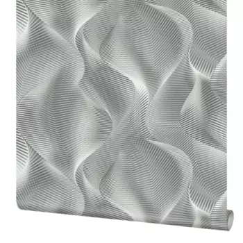 Обои флизелиновые Elysium Вейв темно-серые 1.06 м Е202104