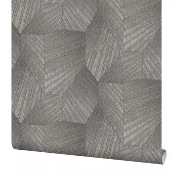 Обои флизелиновые Erismann Elle серые 1.06 м 12080-10