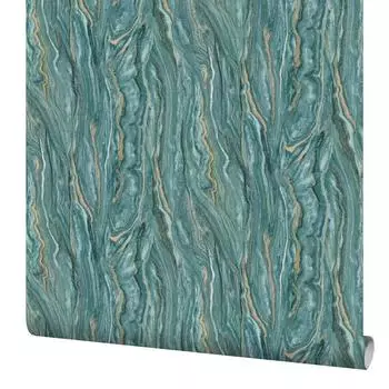 Обои флизелиновые Erismann Elle зелёные 1.06 м 12077-36