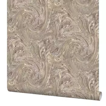 Обои флизелиновые Erismann Mystery коричневые 1.06 м 60143-07