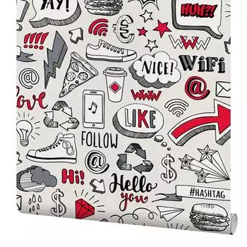 Обои флизелиновые Erismann Sweet and Cool бежевые 0.53 м 10163-10