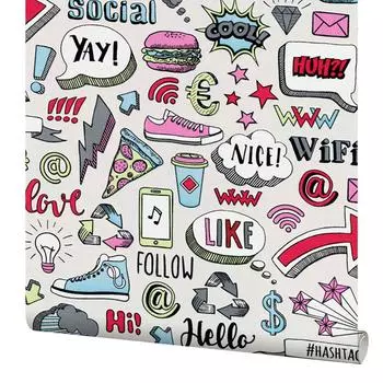 Обои флизелиновые Erismann Sweet and Cool бежевые 0.53 м 10163-17