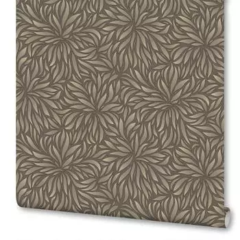 Обои флизелиновые Euro Decor Grace коричневые 1.06 м 3446-6