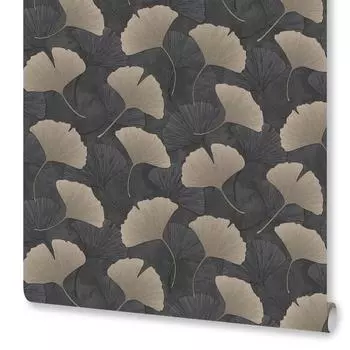 Обои флизелиновые Euro Decor Zen черные 1.06 м ED7100-22