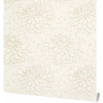 Обои флизелиновые Grandecolife Flower бежевые 1.06 м GDR142127