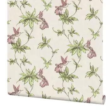 Обои флизелиновые Home Color Colibri бежевые 1.06 м HC71541-22