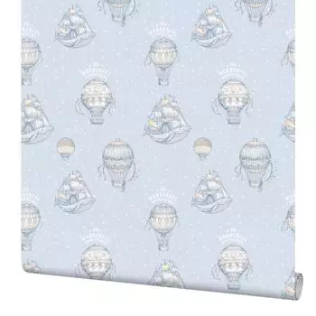 Обои флизелиновые Home Color Wonderful синие 1.06 м HC71535-16 светящиеся в темноте