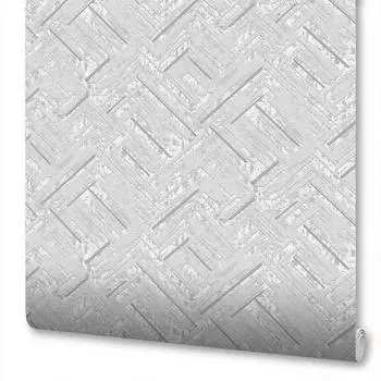 Обои флизелиновые Индустрия Оптима серые 1.06 м 167172-93