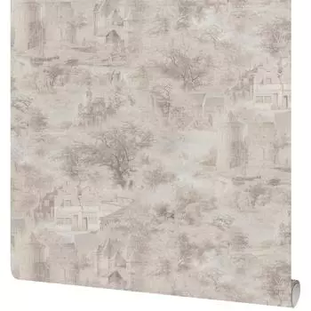 Обои флизелиновые Индустрия Toscanа серые 1.06 м 168372-18