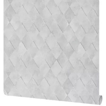 Обои флизелиновые Inspire Rhombus серые 1.06 м 98538