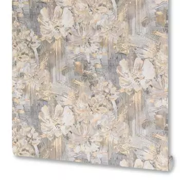 Обои флизелиновые Kelly бежевые 1.06 м VS889814