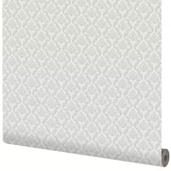 Обои флизелиновые Классика дамаск - 2 серые 0.53 м 70075-450