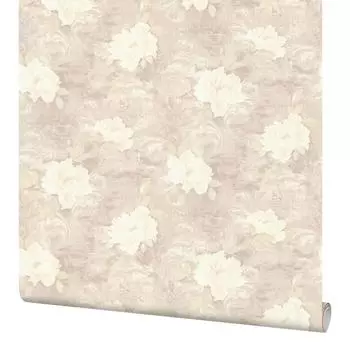 Обои флизелиновые Мир Decorato бежевые 1.06 м 45-119-05