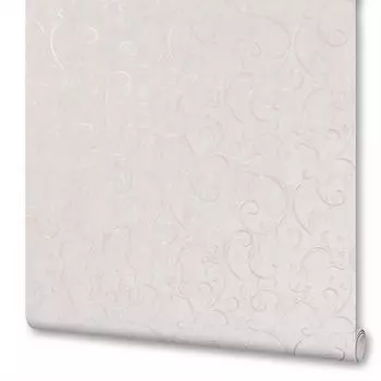 Обои флизелиновые Мир Ricciolo белые 1.06 м 45-170-05