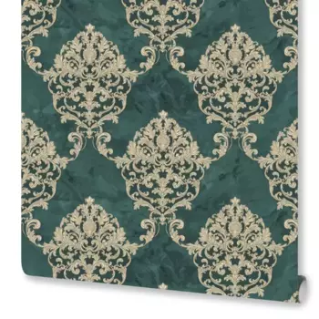 Обои флизелиновые Monte Solaro Amira зеленые 1.06 м MS9228-04