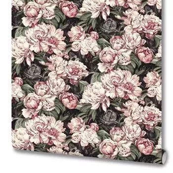 Обои флизелиновые Monte Solaro Paris чёрные 1.06 м 9017-22