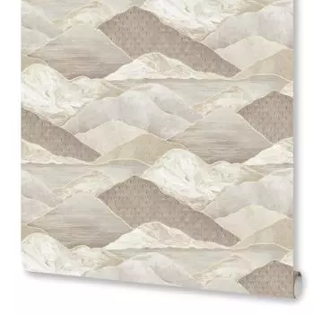 Обои флизелиновые Monte Solaro Sayonara бежевые 1.06 м 9057-01