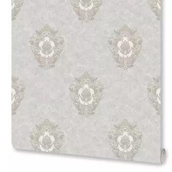 Обои флизелиновые Monte Solaro Shanti серые 1.06 м 9052-11