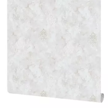 Обои флизелиновые Московская обойная фабрика Агора серо-голубые 1.06 м 4312-5