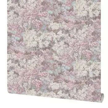 Обои флизелиновые Московская Обойная Фабрика Акварель розовые 1.06 м 4115-4