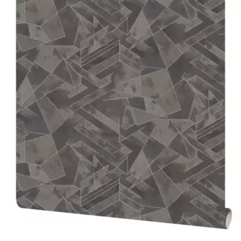 Обои флизелиновые Московская обойная фабрика Арт графитово-золотые 1.06 м 4258-9