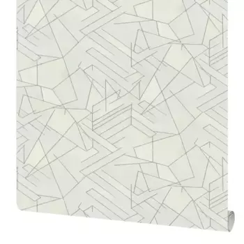 Обои флизелиновые Московская обойная фабрика Арт серебристые 1.06 м 4258-1