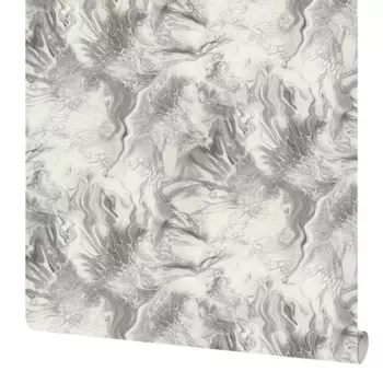 Обои флизелиновые Московская обойная фабрика Фэнтази черно-белые 1.06 м 4234-5