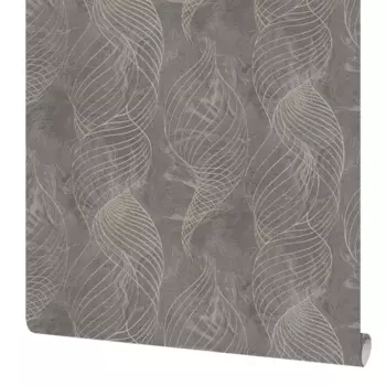 Обои флизелиновые Московская обойная фабрика Фэнтази графит 1.06 м 4233-9