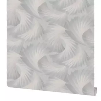 Обои флизелиновые Московская обойная фабрика Фламенко светло-серые 4368-8