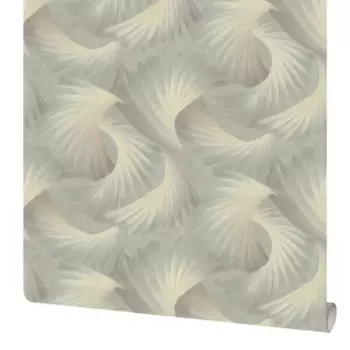 Обои флизелиновые Московская обойная фабрика Фламенко зеленые 1.06 м 4368-7