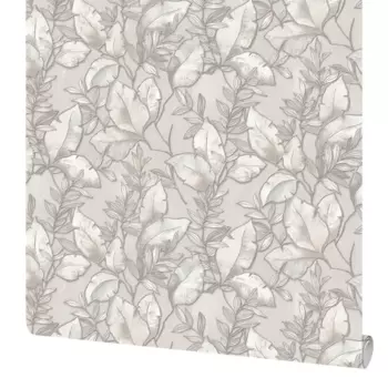 Обои флизелиновые Московская обойная фабрика Иоланта бежево-коричневые 1.06 м 4298-3