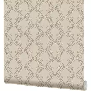 Обои флизелиновые Московская обойная фабрика Искра бежевые 4076-2 1.06 м