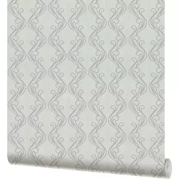 Обои флизелиновые Московская обойная фабрика Искра серые 4076-1 1.06 м