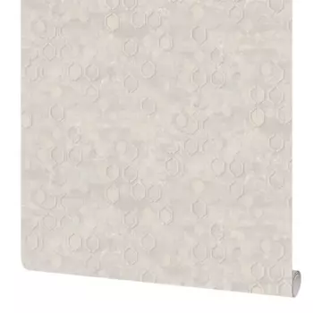 Обои флизелиновые Московская обойная фабрика Эликсир серо-бежевые 1.06 м 4290-4