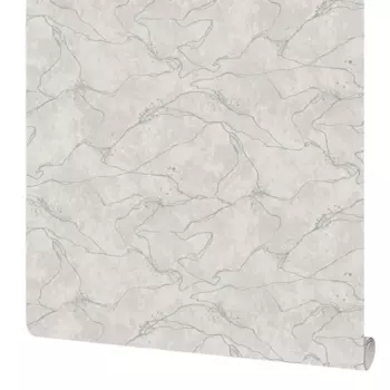 Обои флизелиновые Московская обойная фабрика Кинцуги серые 1.06 м 4208-5