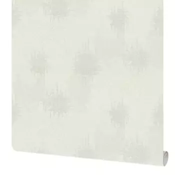 Обои флизелиновые Московская обойная фабрика Леонардо бело-серые 1.06 м 4266-1