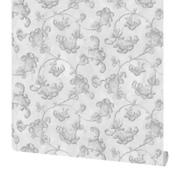 Обои флизелиновые Московская обойная фабрика Перри серые 1.06 м 4372-0